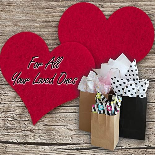Qutuus 10x5x13 Kraft Paper Bags 100 Pcs Kraft Shopping Bags, Paper Gift Bags for Retail, Merchandise, Recycled Bulk Paper Sacks, Brown Paper Bags with Handles Bulk