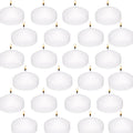 Floating Candles 24 Pack, 2 Inch Long Lasting Small Unscented White Floating Candle for Wedding, Birthday, Holiday & Home Decoration
