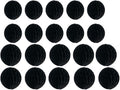 20pcs Honeycomb Flower Balls Party Honeycomb Balls Decoration Paper Flower Balls Tissue Paper Flower Ball Pom Poms Ball for Birthday Wedding Home Decor (3inch+6inch, Black)