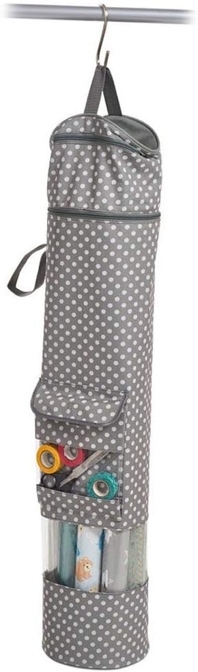 Zeller Gift Wrap Paper Organizer, Grey