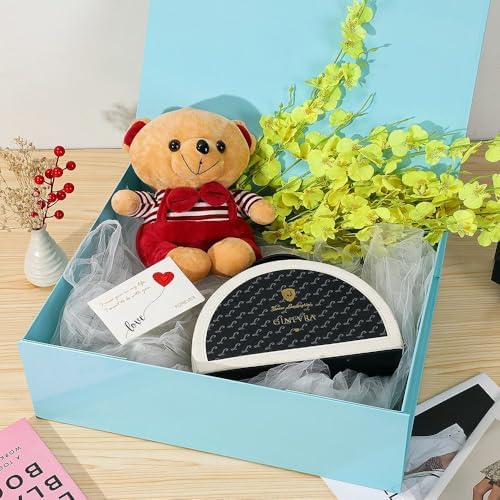 extra large blue gift box 19x16x6 inches,gift boxs showing dimensions
