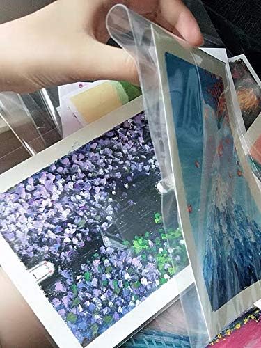Delatanus 150 Pcs 5-1/2'' x 7-1/2'' Clear Cellophane Cello Bags,Thick Greeting Card Plastic Sleeves-Fit 5 X 7 Inch Cards Photos A6 A7 Envelopes Candy Treats 1.5-Mil