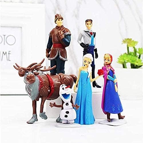 Frozen cake topper Figures Set 6Pcs Frozen cake decorations for Frozen party supplier birthday