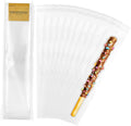 EKAPACKAGING 200Pcs 2x10 Inches Self Sealing Cellophane Bags Clear Pretzel Rod Bags for Treat, Candy Melts, Cookie, Popsicle, Ice Pop