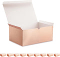 MALICPLUS 10 Gift Boxes 9.5x6.5x4 Inches Gift Boxes with Lids Boxes for Gifts Bridesmaid Proposal Boxes, Rose Gold Gift Box Bulk for Light Weight Gifts, Crafting
