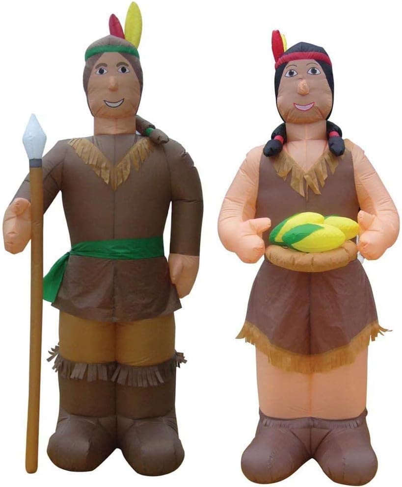 air blown inflatable thanksgiving native american man &, main product view