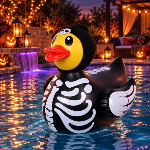 4.6 feet halloween giant inflatable duck outdoor decorations,huge shown in use