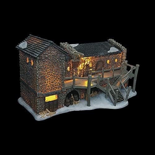 department 56 game of thrones village night's watch, front angle view