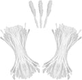 HAHIYO 700Pcs 2mm White Double-Head Flower Stamen with Crystal-Like Flower Head for Handmade Floral Art Scrapbook Decoration Artificial Floral Pistils Pollen Stamens Wedding DIY Stamens