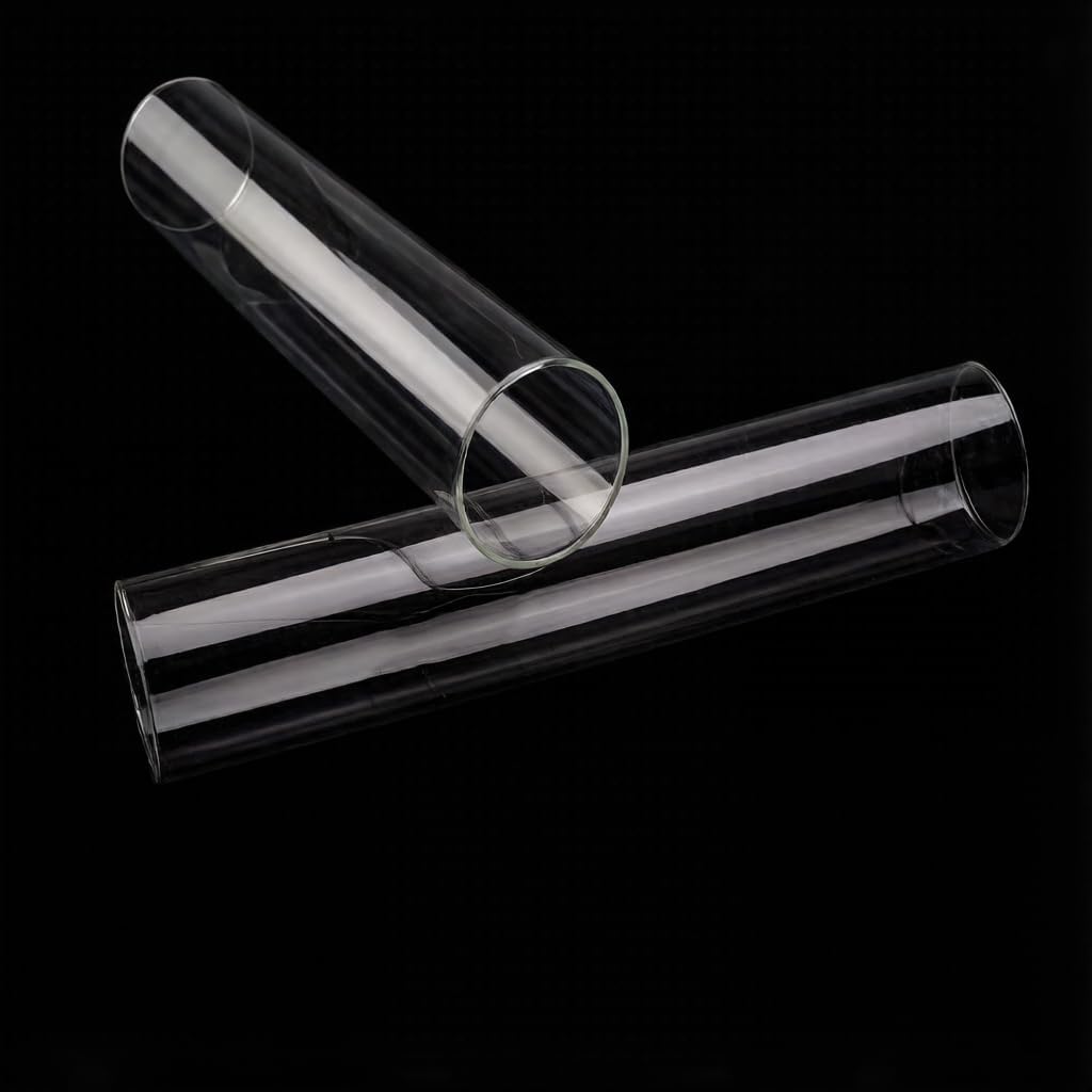 CYS EXCEL 6 PCS Glass Hurricane Tubes (H:14" D:2.5") - Fits Candles up to 2" Wide, Requires Holder Base 2.75" or Wider