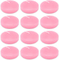 10 Hour Pink Floating Candles Large 3" Unscented Dripless Pool Water Wax Floating Candles for Vases, Centerpieces at Valentine's Day Wedding, Party, Holiday, Set of 12
