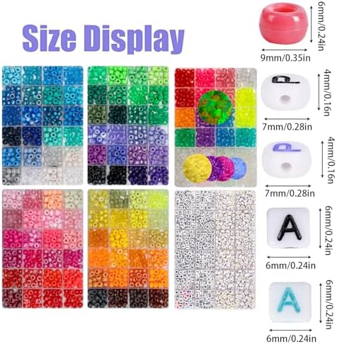 veylo 5000+ pony beads & kandi kit for shown in use