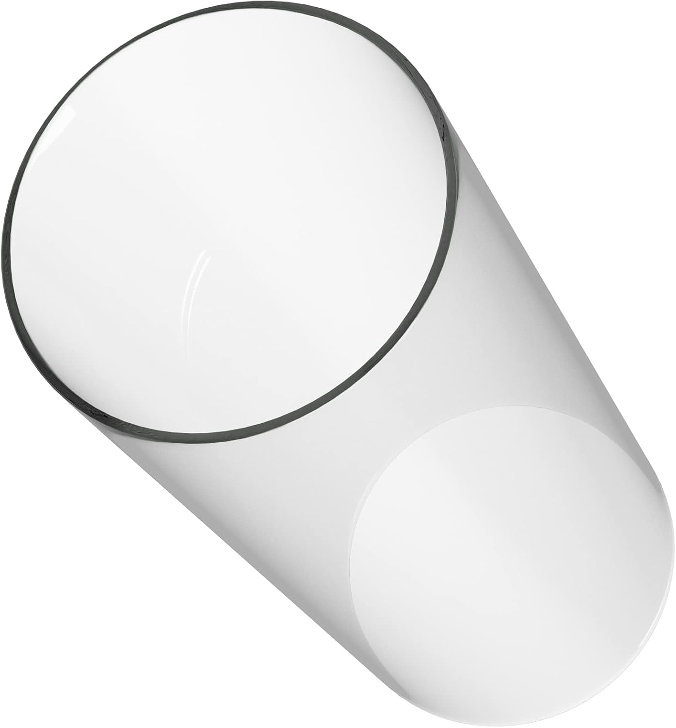 Hurricane Candle Holder - Open Ended, Bottomless Cylindrical Glass Lamp Shade, 3.5" x 6"