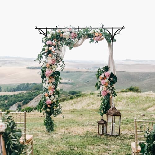 7ft garden arch arbor steel trellis for climbing, package contents