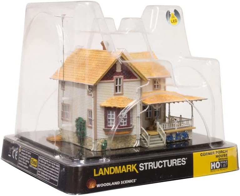 woodland scenics landmark structures built & ready corner showing dimensions