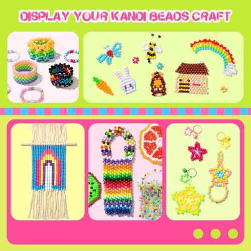 simetufy 14000pcs pony beads bulk 50 colors for, front angle view