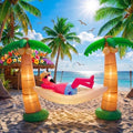 shappy 5ft inflatable palm tree, led lighted flamingo, main product view