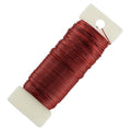 HAHIYO 22Gauge Red Metal Floral Wire - 1 Roll, 38 Yards (115 Feet) - Flexible Paddle Wire for Craft, Christmas Wreath, Flower Arrangement, Bouquet Wrapping, Wedding, DIY