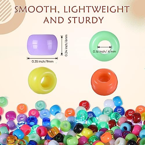 huquary 21000 pcs pony beads bulk,kandi beads, 40 shown in use