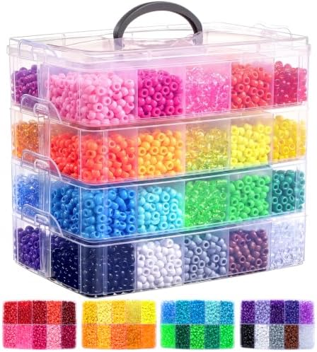 simetufy 10000pcs pony beads bulk, 40 colors for, main product view