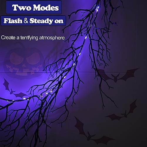 hamifinee halloween dead branch garland with timer 2 showing dimensions