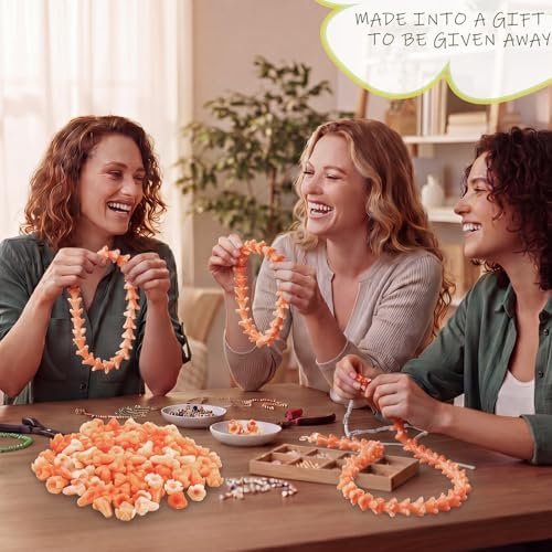 jutom 100 pcs puakenikeni flower beads hawaiian for on a desk or shelf