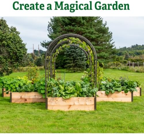 gardener's supply company arch trellis, 2' x 4' showing dimensions
