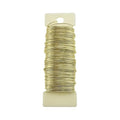 HAHIYO 22Gauge Golden Floral Wire - 1 Roll, 38 Yards (115 Feet) Flexible Paddle Wire for Crafts, Christmas Wreaths, Tree & Flower Arrangement, Bouquet Wrapping, Wedding DIY
