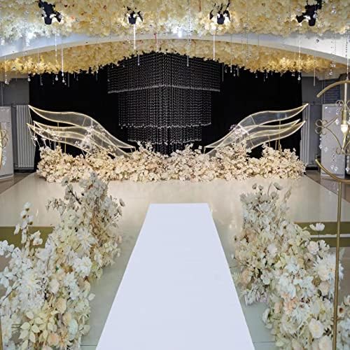 Extra Thick 3.3 x 33 Feet White Carpet Runner for Party Wedding