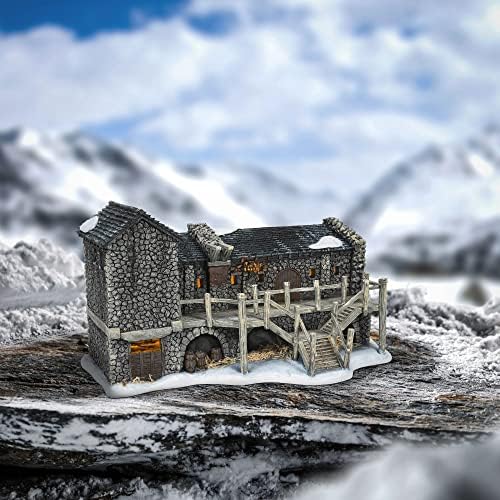 department 56 game of thrones village night's watch shown in use