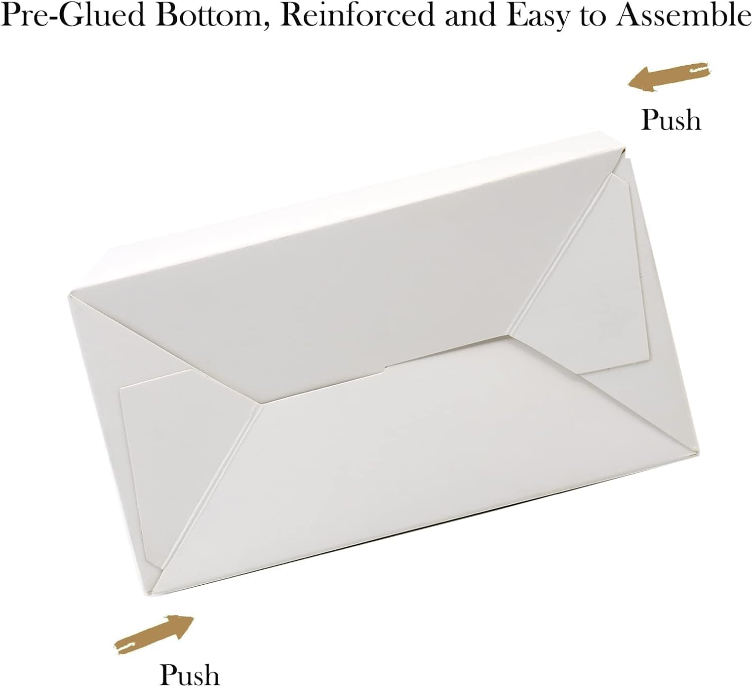 Oletx 12-Pack White Party Favor Treat Boxes, Goodie Gable Paper Gift Boxes with Handles. Perfect for Wedding, Birthday, Graduation, Babyshower.