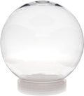 Creative Hobbies 5 Inch (130mm) DIY Snow Globe Water Globe - Clear Plastic with Screw Off Cap | Perfect for DIY Crafts and Customization