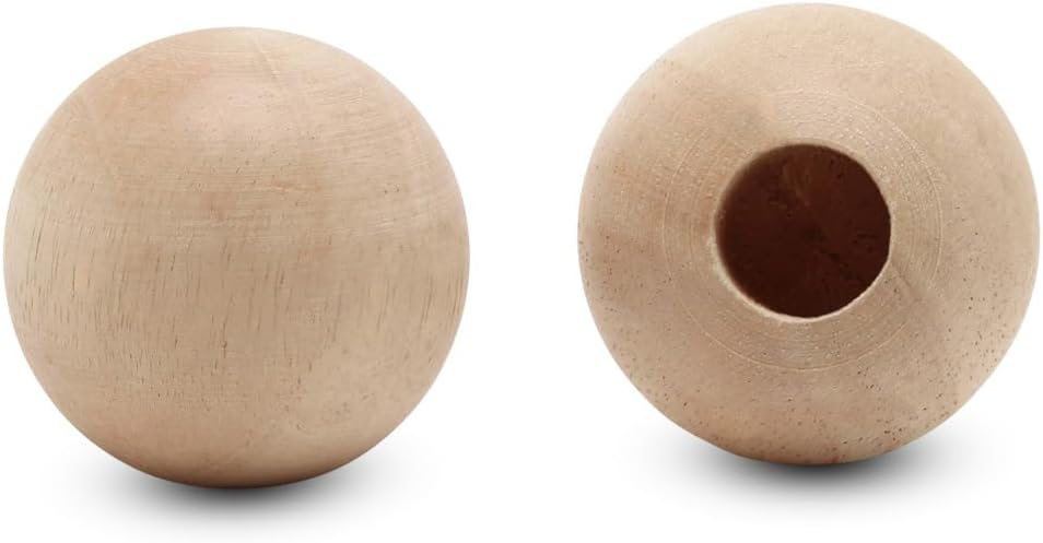 woodpeckers large wooden beads for crafts - 64mm, main product view