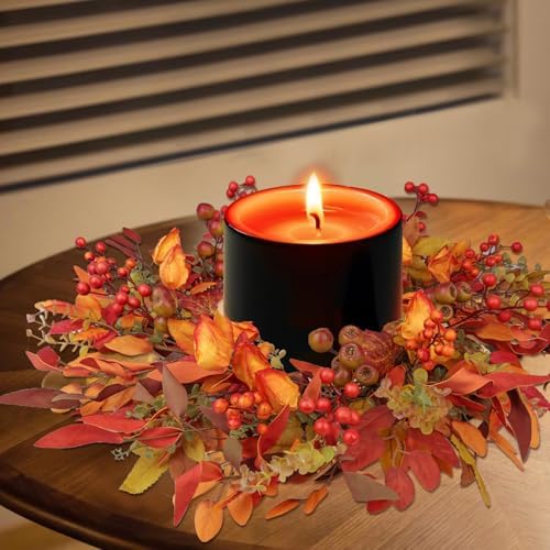 24 inch berry branches fall wreath for front on a desk or shelf