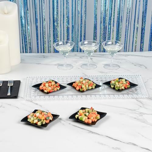 restaurantware-3 x 3 inch dessert plates, 100 small, close-up detail