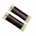76Yards 26Gauge Coffee Colour Metal Floral Wire Flexible Paddle Florist Garden Wire for Flower Arrangement,Crafts,Christmas Wreaths Tree,Garland.