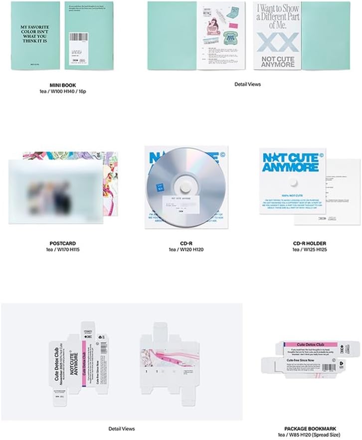 ILLIT [1st Single Album NOT CUTE ANYMORE](NOT CUTE VER.) + 3 Extra Photocards...