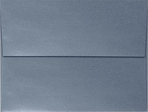 LUXPaper A7 Invitation Envelopes | Peel & Press | 5 1/4" x 7 1/4" | Anthracite Metallic | 80lb. Text | 250 Qty