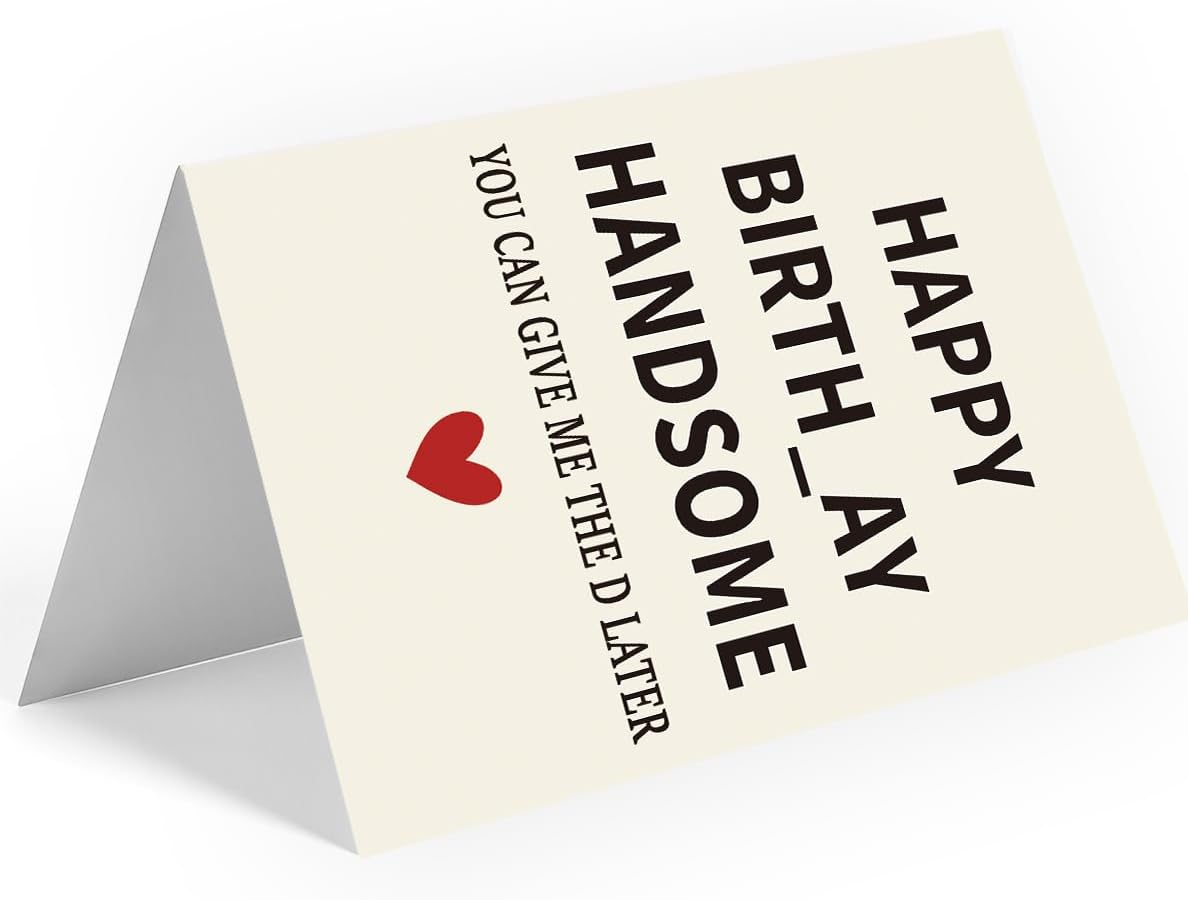 WowBefun Gifts for Men Him | Funny Birthday Card & Gifts for Men Husband Boyfriend Him, Happy Bday Card
