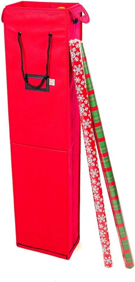 gift wrapping paper storage containers box, holds 12 shown in use