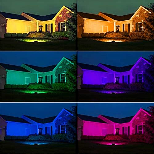 Led Flood Light Outdoor, 50W RGB Color Changing Landscape Lighting