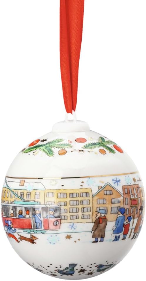 Hutschenreuther Porcelain Christmas Bauble 2023 Porcelain Ball