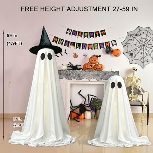2packs halloween decorations outdoor,halloweens party decoration indoor,light up, package contents