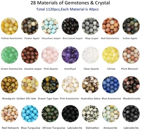 6mm natural stone beads, round crystals bead genuine shown in use