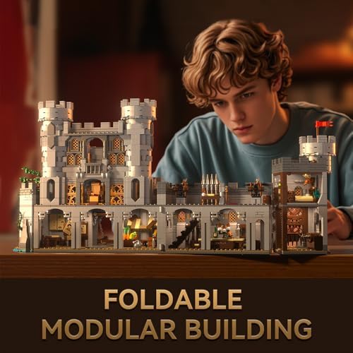 medieval castle architecture building blocks sets for adults showing dimensions