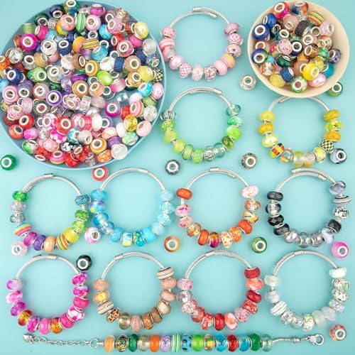 european large hole beads, assorted european craft beads, package contents