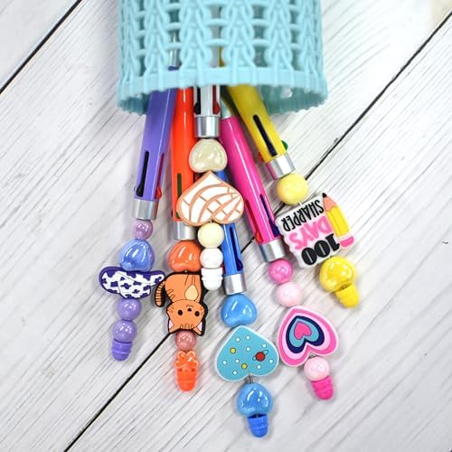 silicone focal beads bulk, different random mix collections, close-up detail