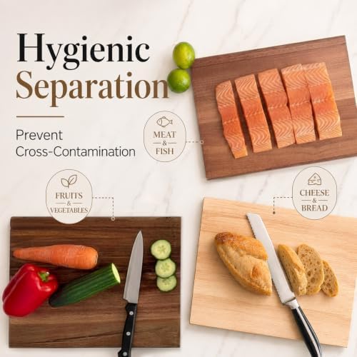 premium book cutting board set with stand – on a desk or shelf