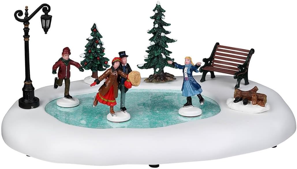 lemax winter skating, battery operated (4.5v) #94024, main product view