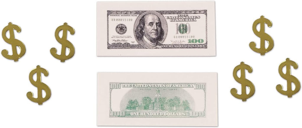 Big Bucks Print-Fetti Party Accessory (1 count) (.5 Oz/Pkg)
